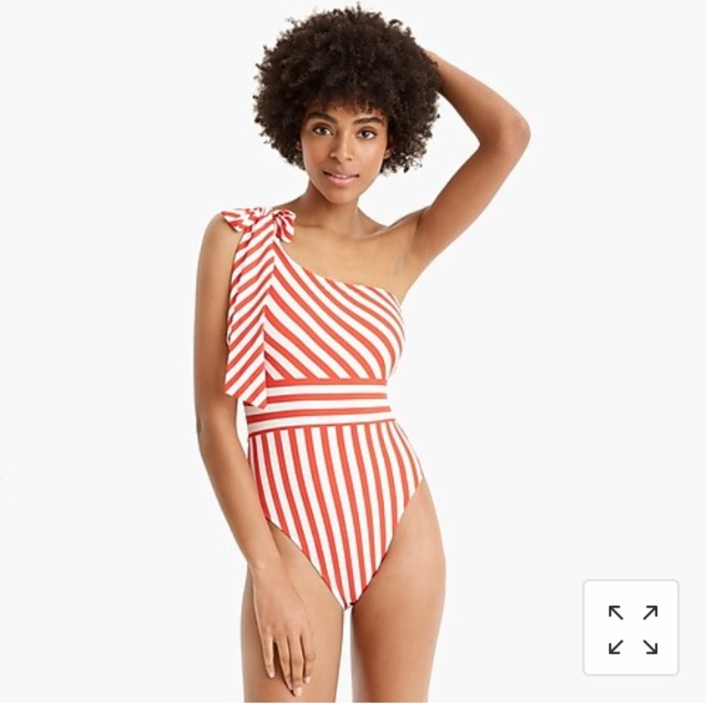 NWT Gorgeous J. Crew One-Shoulder Swimsuit